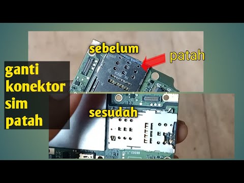 cara mengganti slot sim card yang rusak